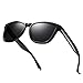 ELITERA Women Men Sunglasses Famous Lady Designer Gradient Colors Polarized Glasses UV400 E0717(Black&Gray)
