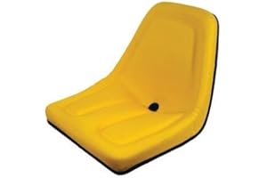 AI PRODUCTS Deluxe Mower Tractor Seat Compatible with John Deere, Kubota, Allis-Chalmers, Bobcat, Case-IH, Ford New Holland, White, Oliver, Mpl, Moline, Massey Ferguson High Back (Yellow)