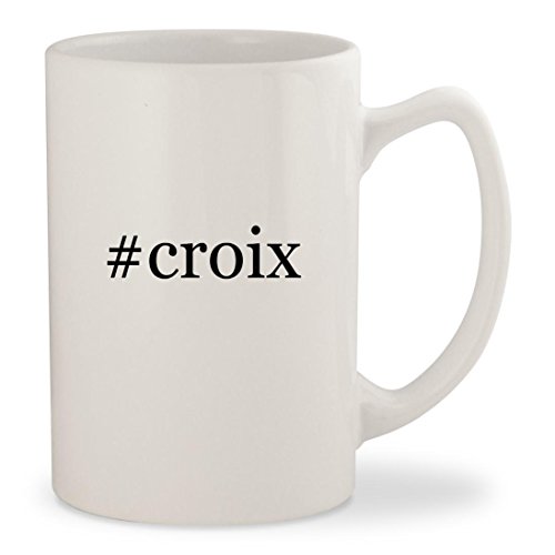 #croix - White Hashtag 14oz Ceramic Statesman Coffee Mug Cup