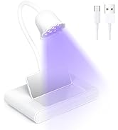 AORAEM Nail Extension Gel Curing Lamp, 20W Gel Nail Light with Mirror 360 Degree Adjustable Porta...