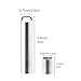 HRX Package Waterproof Stainless Steel Pill Case Keychain, Portable Travel Pill Container with 3 Compartments, Small Durable Pill Holder Bottle for Men Women Purse Pocket