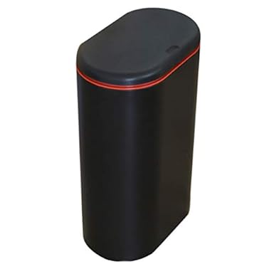 Shumo - Cubo de basura de plástico estrecho tipo de cocina, cubo de