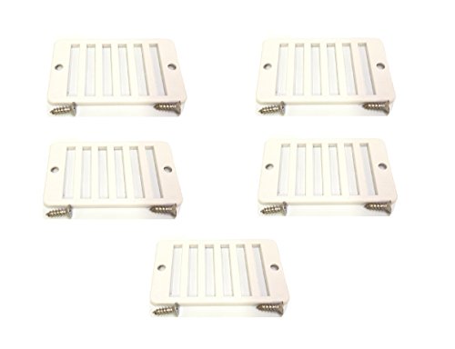 5 Pack Swimming Pool Deck Drain Rectangular Grate 2x4 with Screws Replacement For Hayward SP1019BA
