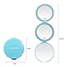 Makeup Mirrors with Lights Travel Tri-Fold Countertop Cosmetic Mirror Desktop Compact Mirror 8 LED Lighted High-Definition Rose Gold Vanity Portable Handhold Size NO Magnification Mirrors PRIME