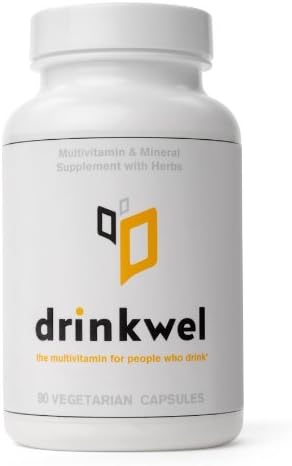 Drinkwel for Hangovers, Nutrient Replenishment & Liver Support (90 Vegetarian Capsules with Organic Milk Thistle, N-acetyl Cysteine, Alpha Lipoic Acid, and DHM) (3 Bottles) by drinkwel