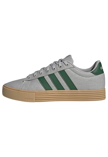 adidas Unisex-Adult Daily 4.0, Grey/Gum/Collegiate Green, 11
