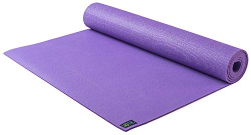 Jade Yoga- Level One Yoga Mat – Sustainable Yoga Mat for A Secure Grip to Help Hold Your Pose (Classic Purple, 68″)