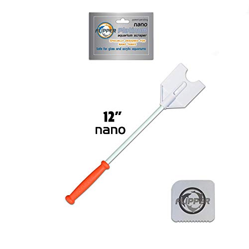 FL!PPER Flipper Platinum Aquarium Hand Scraper for Glass and Acrylic Fish Tanks (Nano)