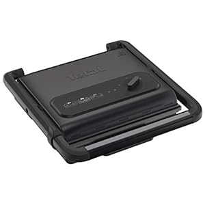 Tefal Inicio Adjust GC242840 Versatile, Health Grill, Black, 2000 W, 6-8 Portions