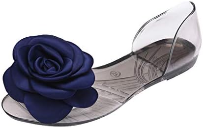 Cewtolkar Women Shoes Summer Flat Sandals Loafers Shoes Beach Sandals Transparent Shoes Fish Mouth Sandals Slippers