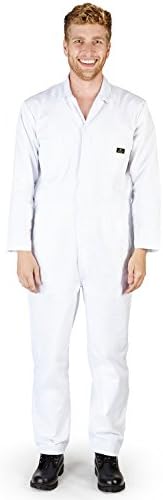 NATURAL WORKWEAR - Mens Long Sleeve Basic Blended Work Coverall Includes Big & Tall Sizes - Order 1 Size Bigger