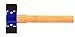 Bon 21-224 7-3/4-Inch by 2-3/4-Inch Head Rubber Sledge Hammer with Wood Handle