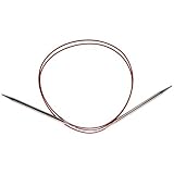 ChiaoGoo Red Lace Circular 47-inch (119cm) Stainless Steel Knitting Needle; Size US 7 (4.5mm) 7047-7