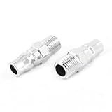 uxcell 2 Pcs Pneumatic Fitting 1/4" PT Air Coupler