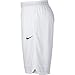 Nike Dri-FIT Icon, Men's Basketball Shorts, Athletic Shorts with Side Pockets, White/White/Black, M