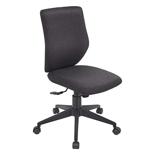 Bowthy Armless Office Chair Ergonomic Computer Task Desk Chair Without