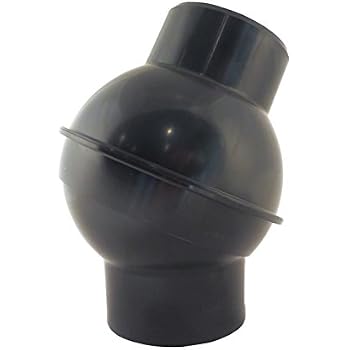 4\" 90 Degree Elbow Hose Connector With 3 15/16\" OD And 3 11/16\" ID ABS Plastic For Dust Collector Systems 73452
