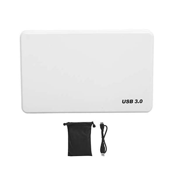 Vbestlife Festplatte, USB3.0, Externe Mobile Festplatte, 2,5 Zoll, für Desktop-Laptop, Notebooks, Computerzubehör, Weiß…