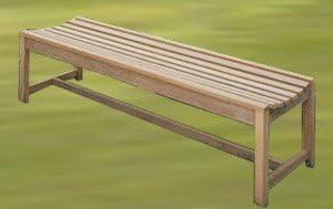 Solid Oak Backless Bench