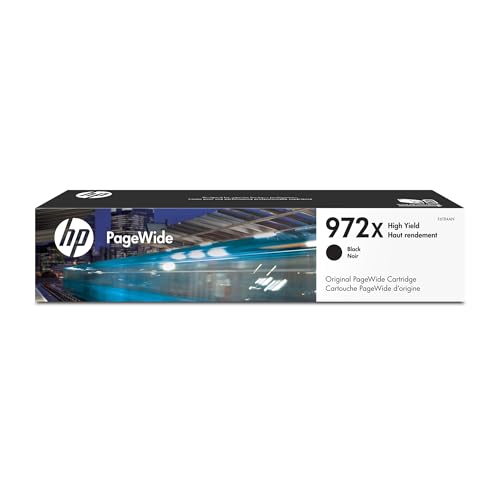 HP 972X PageWide Cartridge High Yield Black Ink Cartridge for HP Printers | Works with Printer Series: PageWide Pro 452, 477, 552dw, 577 | F6T84AN