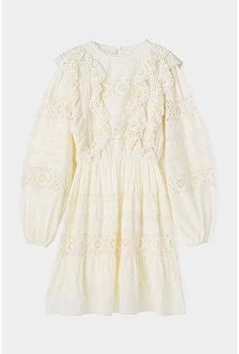 Amazon マウジー Cotton Lace Ruffle ミニドレス O Wht1 2 ワンピース チュニック 通販