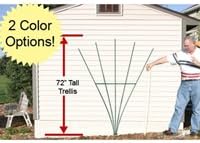 Trellis Aluminum Lifetime White - 6 Foot Fan Style