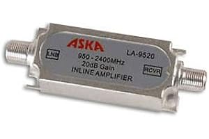 ASKA 20 dB In-Line Amplifier Satellite DBS LNB 2.5 GHz 950-2400 MHz Signal Amp