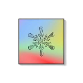 Framed Canvas Wall Art for Living Room, Bedroom Snowflake Theme Canvas Prints for Home Decoration Ready to Hang - 16x16 inches