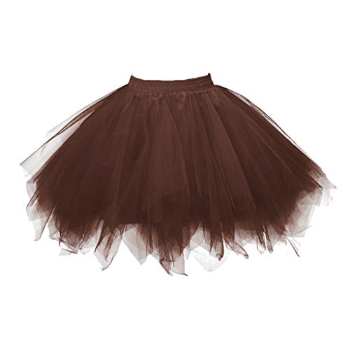 Women's Adult Classic Elastic 3 Layered Tulle Tutu Skirt