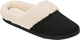 Dearfoams Women's Perforated Microsuede Clog Slipper
