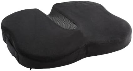 Premium Memory Foam Seat Cushion - Washable Velboa Cover - Orthopedic Design for Back Pain, Sciatica, Coccyx and Tailbone