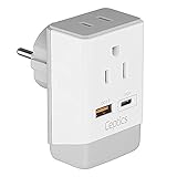 Ceptics Israel Power Adapter, QC 3.0 & PD, Safe