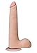 Doc Johnson The Realistic Cock with Removable Suction Cup- ULTRASKYN - Slim - 9 Inch - F-Machine and Harness Compatible Dildo - Vanilla