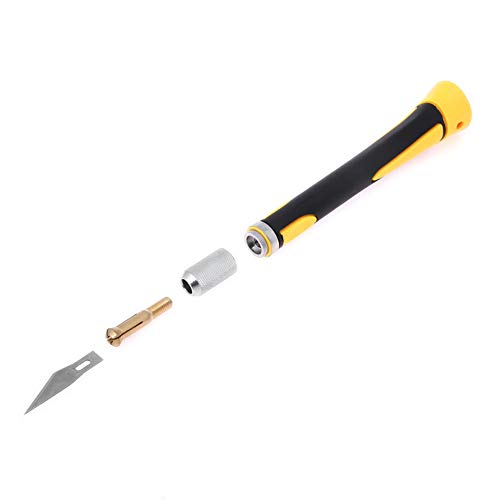 Precision Craft Hobby Knife Set Deburring Including 2 Size Knife and 22PCS Precision Carving Blades for Cutting, Art, Hobby, Scrapbooking, Stencil - Thumbnail 6