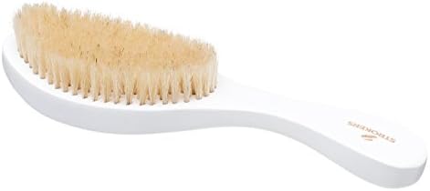 Wave Brush w/ Curve with Soft bristles | White | 360 waves | Made for Fresh Cuts, Brush sessions and Frizz Laying