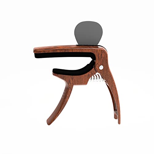 TANMUS 3in1 Guitar Capo for Acoustic and Electric Guitars(with Pick Holder and 4Picks),Strings Accessories (MC-021W)