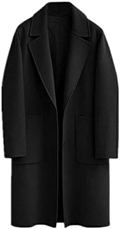 JIANLANPTT Classic Women's Lapel Wool Blend Long Winter Fall Warm Coat Overcoat