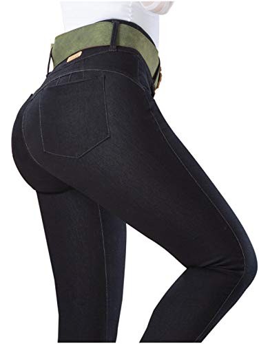 LT.Rose by Draxy Women Hot High Waist Lifting Jeans | Jeans Colombianos Black 3