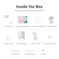 GL.iNet GL-B3000 (Marble) Wireless WiFi 6 Router