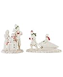Lenox Mistletoe Park Village Winter Family Fun Treasures Collection (Set of 2)