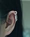 Hoop Earring, 20gauge Sterling silver Cartilage hoop with Feather Charm,Tiny Cartilage Ring,Cartilage earring,Tragus earring,Helix ring,piercing earring,Gift for her,single hoop ring