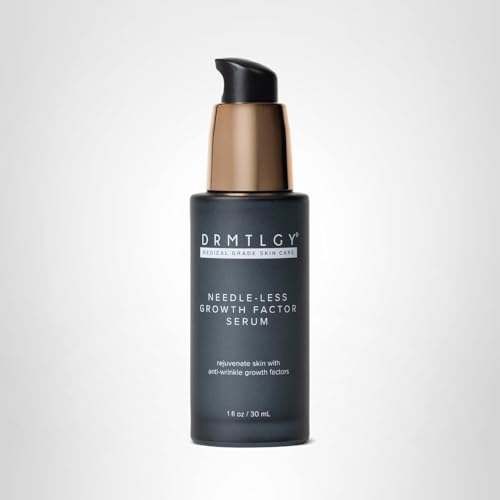 DRMTLGY Needle-less Growth Factor Serum for Face – Multi-Peptide & Hyaluronic Acid Facial Serum, Firming & Lifting, Skin Barrier Support & Wrinkle Care