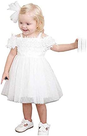 Girl Christmas Tutu Dress Off Shoulder Holiday Birthday Wedding Party Chiffon Dresses
