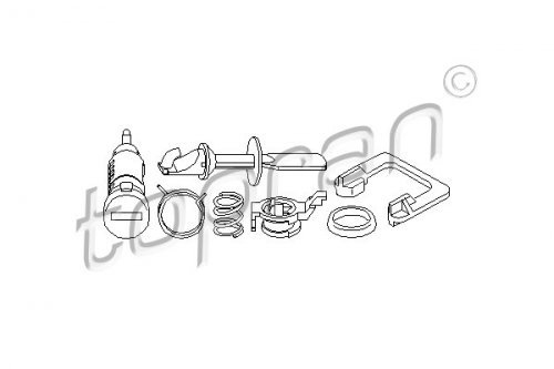 Lock Cylinder Without Key Fits VW Flight Polo Variant Vento Wagon 1991-2002