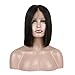 Joywigs Pre Plucked Hairline 130% Density Deep Part Blunt Cut Bob Wig Human Hair Lace Front Wig Short Lace Wig 10inch Natural color