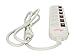 Rosewill 6 Outlet Power Strip with Individual Switches and 6-Feet Cord, RPS-200