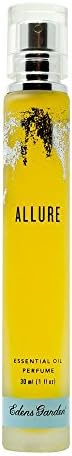 Allure Natural Perfume – Made with 100% Pure Essential Oils, Clean, Free of Synthetic & Toxic Fragrances, Scent for Women – Warm & Powdery Aroma, 1 fl oz (30 ml)