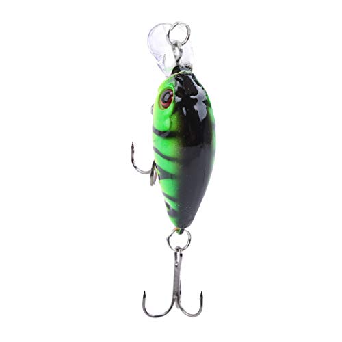 Yunzee Simulation Fishing Lure 5 PCS Artificial Fish Bait Hook Wobbler Hard Tackle Bait Hook Crankbaits Swimbaits Boat Fishing Lures Set
