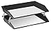 Acrimet Facility 2 Tier Letter Tray, Side Load, Letter Size/A4, Desktop File Organizer, Plastic (Black Color)