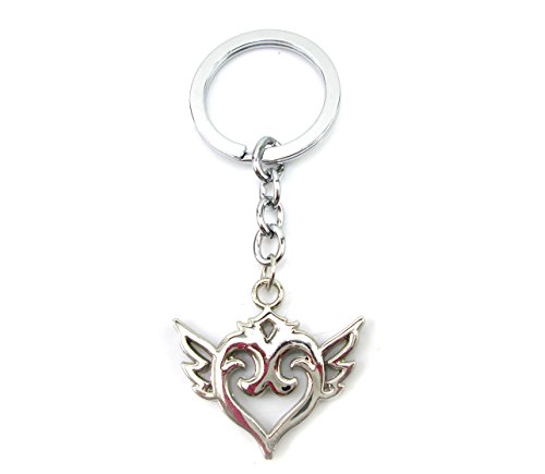 Brdwn Unisex Cosplay Heart wings Key Ring Key Chain